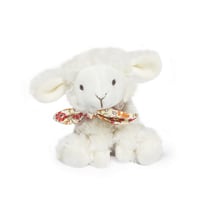 Peluche agneau blanc avec chouchou - 12 cm - Modèle aléatoire