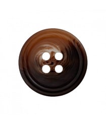Carte de 4 boutons costume Marron 15mm - Union Knopf Marron