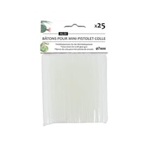 25 bâtons de colle pour mini pistolet à colle - Transparent - Cléopâtre