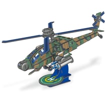 PUZZLE MAQUETTE HELICOPTERE APACHE