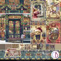 12 papiers scrapbooking carterie 30 x 30 cm Ciao Bella TOY SHOP