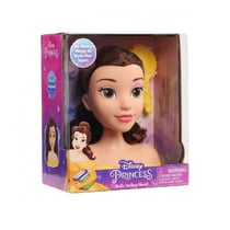 Tête à coiffer belle 14 cm avec brosse - disney princesse - coiffure poupée