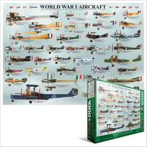 Puzzle 1000 pièces - Les Avions de la 1ère Guerre Mondiale - Eurographics