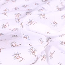 Tissu Double gaze Judy sur fond Blanc - Au mètre