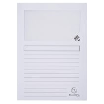Paquet 50 chemises à fenetre Forever - 22x31cm - Couleurs assorties - x 8 - Exacompta