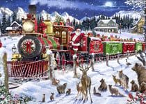 Puzzle 500 pièces - Santa Express Usa - Bluebird Puzzle