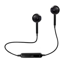 Casque Sport Bluetooth Sans Fil Léger Ergonomique Pour Smartphone 10m Blanc Noir YONIS