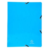 Classeur à élastiques 2 anneaux 15mm Iderama - A4 - Bleu clair - x 20 - Exacompta