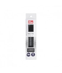Aiguilles à tricoter double pointe Ergonomics Carbon 15cm n°2 à 4 - Prym taille n°4