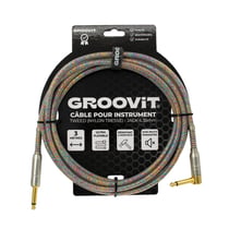 CABLE JACK 6.35 D/C - 3M - NYLON TRESSÉ DISCO - GROOVIT®