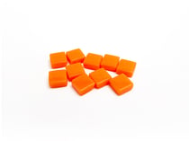 Carreaux mosaïque Orange Pixel art - Mini - Lot de 40