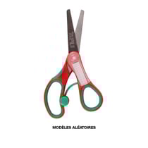 Ciseaux scolaires - Enfant - Avec étiquette pour le prénom - 13,5cm - Modèle aléatoire