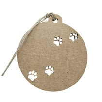 Boule de Noël chien personnalisable bois