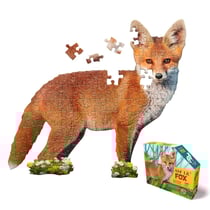 I AM Lil' Puzzle Jr.: RENARD 76.20x68.58cm, 100pcs, en boîte 25.40x30.48x7.62cm, Madd Capp Puzzle, 5+