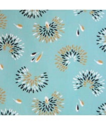 Tissu coton pistils de fleurs de 135 cm de largeur Vert vendu par 50 cm