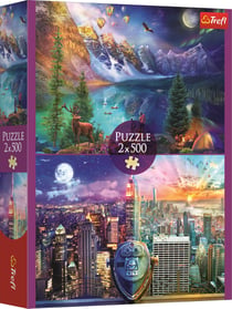Puzzle 500 pièces - 2 Puzzles - Tournée Américaine - Trefl