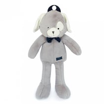 Chien en peluche Grisou gris clair 47 cm - Maïlou Tradition