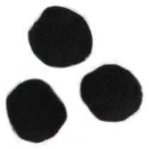 Pompons 20 mm - noir