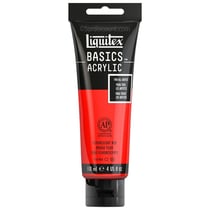 Peinture Acrylique en tube rouge fluo 118ml - Liquitex Basics