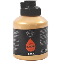 Peinture Acrylique, semi-brillant, opaque, or, 500 ml/ 1 flacon