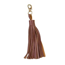 Pompon avec fermoir bronze alezan 9cm
