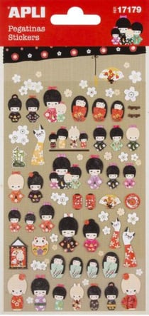 P.1F STICKERS POUPÉE KOKESHI