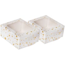 2 Petites Boites à Gâteau Etoile - Or