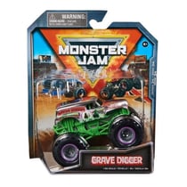 Monster jam grave digger 1/64 serie 34 - vehicule miniature metal - spin master