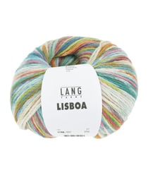 Pelote de Coton à tricoter LISBOA - 100gr – Lang Yarns - 100% coton, légèreté et éclat inspirés du Portugal 03 Multicolore