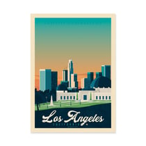 Affiche 30x40 cm - Los Angeles - Olahoop Travel Posters
