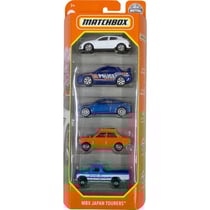 Pack de 5 vehicules matchbox : mbx japan tourers - mattel - hfh06 - set voitures miniatures - pick up