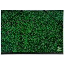 Carton à dessin Annonay avec élastiques 32x45 cm - Pour format A3 - Vert - x 10 - Exacompta