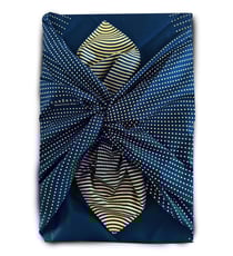 Papier Cadeau Réutilisable Emballage Furoshiki Coton Recyclé : Étoile du Sud (BLEU NUIT) (Taille L) 85x85 cm collection monochrome