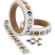 Yeux autocollants, d 13 mm, ass. de couleurs, 2000 pièces/ 1 Pq.