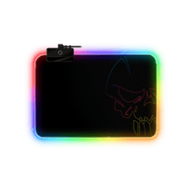 Tapis de souris - Lumineux - Rétro éclairage RGB - Anti-dérapant - 30 x 23 cm