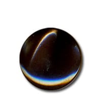 Bouton en forme de Bonbon couleur Marron 13mm
