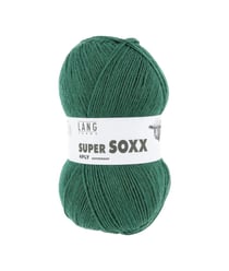 Pelote à tricoter SUPER SOXX 4 fils - 100 Gr - Lang Yarns - La laine à chaussettes incontournable 0118 Vert Foncé
