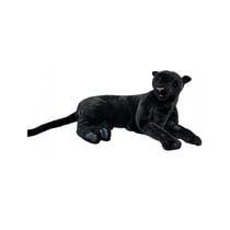 Hansa Peluche Geante Panthere Noire Couchee 100cmL - Hansa Peluches G antes