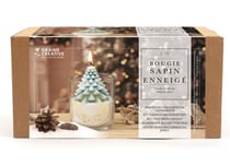 Kit bougie DIY Sapin enneige - Graine Creative