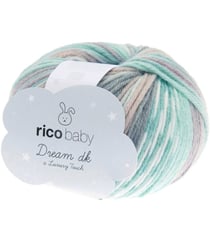 Fil à tricoter Rico RICO BABY DREAM LUX TOUCH - Rico Design 029 Vert Seaside