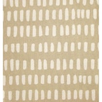 Coupon de tissu DIY - Taupe motif blanc 50 x 140 cm