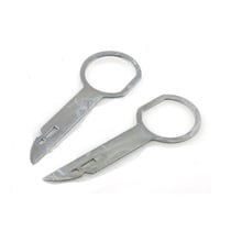 Clés d'extraction autoradio Volkswagen Audi Ford Mercedes lot de 2 gris
