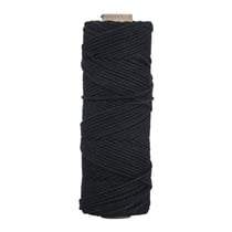 Fil, 2mm ø, noir, ca. 180g, Bobine 70m
