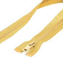 Fermeture séparable brillante or