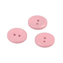 Bouton 2 trous rond rose laurier 17mm