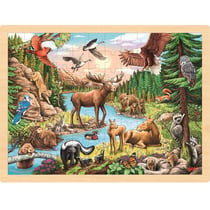 Puzzle Animaux d'Amérique du Nord - Goki