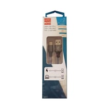 Câble de données HTC EQUIPEMENT M500 - aluminium, tressé - HTC448752 - Gris - 1,5 m