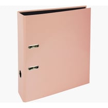 Classeur à levier - 2 anneaux - Polypro - Dos 80 mm - Corail - Exacompta