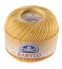 Fil à crocheter Babylo Gross. 10 - Col. 743 - Jaune de Naples