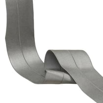 Elastique satiné pré-plié 45mm gris moyen au mètre